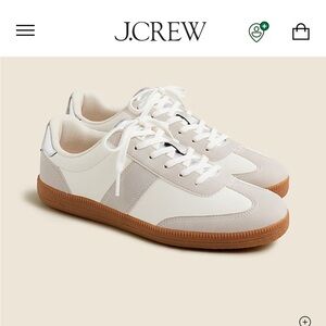 J. Crew Women Cream and Gray Sneakers Sz 7